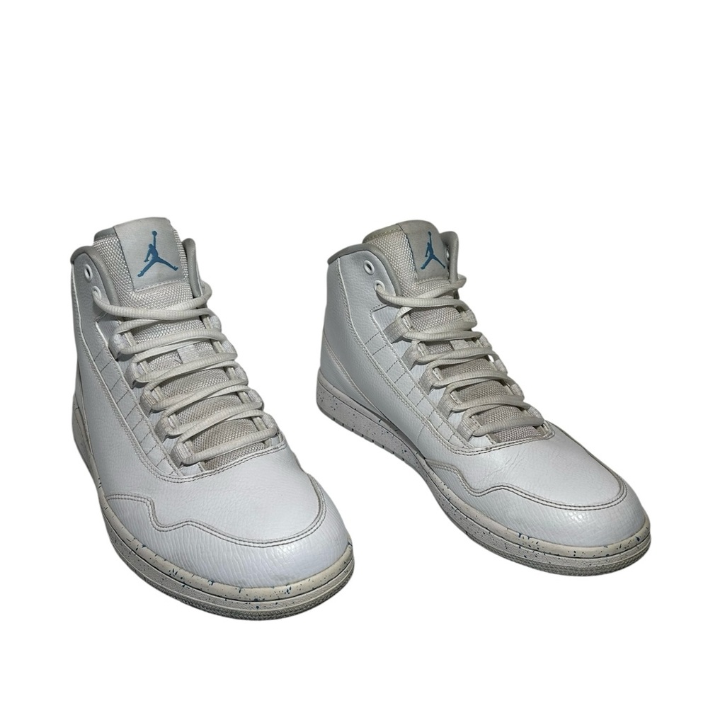 Men's Air Jordans White and Gray Sneakers